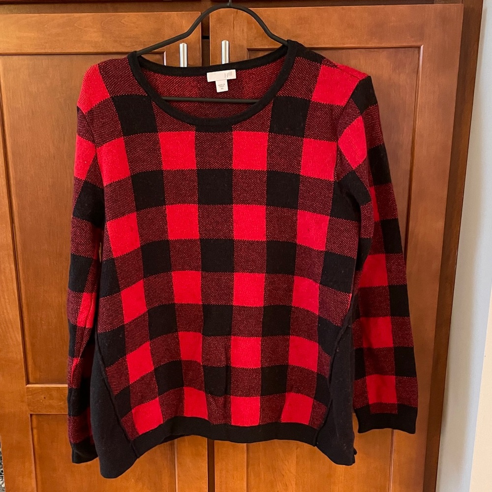 🎉 DONATING ON 3/11! J.Jill Plaid Sweater